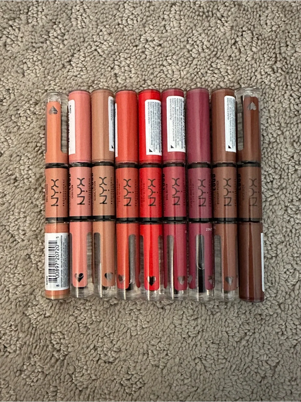 BRAND NEW NYX Shine Loud High Shine Lip Color 9-Piece Lot